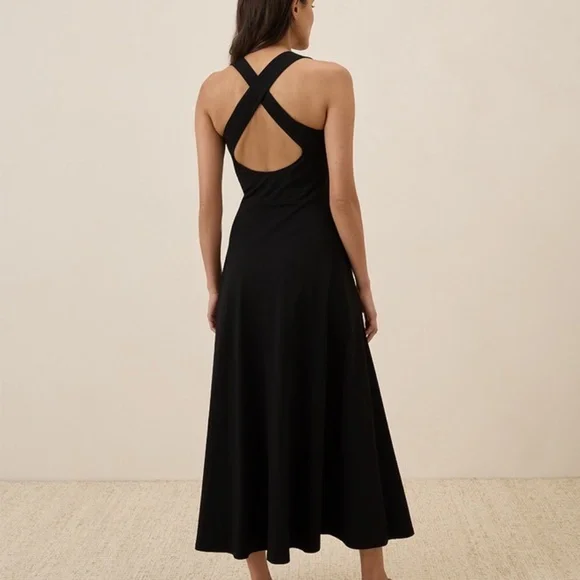 Pact Open Back Maxi Dress in Black - Picture 3 of 8